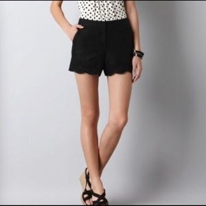 NWT LOFT Riviera Scalloped Shorts